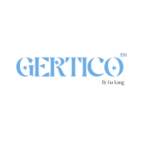 the logo for gertico on a black background