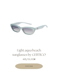 light aqua beach sunglasses by gertico